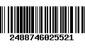 Código de Barras 2488746025521