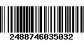 Código de Barras 2488746035032