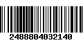 Código de Barras 2488804032140