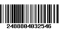 Código de Barras 2488804032546