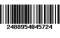 Código de Barras 2488954045724