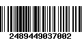 Código de Barras 2489449037002