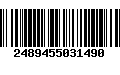 Código de Barras 2489455031490