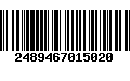 Código de Barras 2489467015020