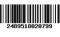 Código de Barras 2489518020799