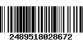 Código de Barras 2489518028672