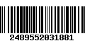 Código de Barras 2489552031881