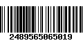 Código de Barras 2489565065019