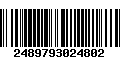 Código de Barras 2489793024802