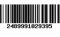 Código de Barras 2489991029395