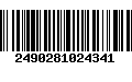 Código de Barras 2490281024341