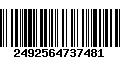 Código de Barras 2492564737481