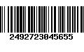 Código de Barras 2492723045655