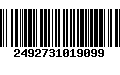 Código de Barras 2492731019099