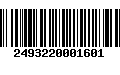 Código de Barras 2493220001601