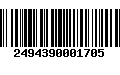 Código de Barras 2494390001705