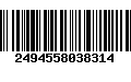 Código de Barras 2494558038314