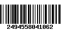 Código de Barras 2494558041062