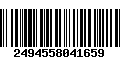 Código de Barras 2494558041659