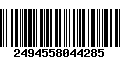 Código de Barras 2494558044285