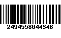 Código de Barras 2494558044346