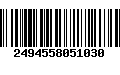 Código de Barras 2494558051030