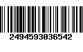 Código de Barras 2494593036542