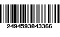 Código de Barras 2494593043366