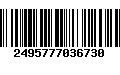 Código de Barras 2495777036730