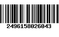 Código de Barras 2496158026043