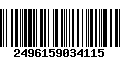 Código de Barras 2496159034115