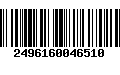 Código de Barras 2496160046510