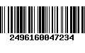 Código de Barras 2496160047234