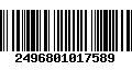 Código de Barras 2496801017589