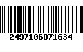 Código de Barras 2497106071634