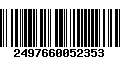 Código de Barras 2497660052353