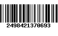 Código de Barras 2498421370693