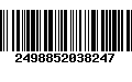 Código de Barras 2498852038247