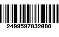 Código de Barras 2499597032088