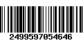 Código de Barras 2499597054646