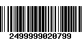 Código de Barras 2499999020799