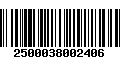 Código de Barras 2500038002406