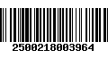 Código de Barras 2500218003964