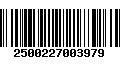 Código de Barras 2500227003979