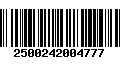 Código de Barras 2500242004777