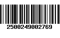 Código de Barras 2500249002769