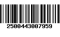 Código de Barras 2500443007959