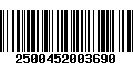 Código de Barras 2500452003690