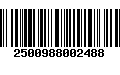 Código de Barras 2500988002488