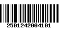 Código de Barras 2501242004101